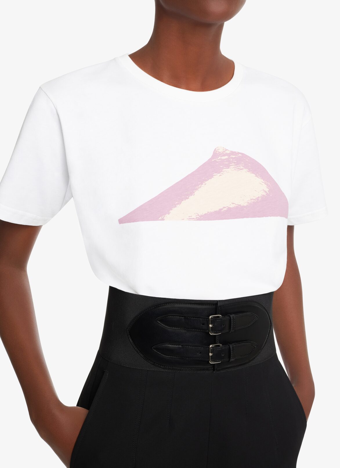 CÉSAR JERSEY T-SHIRT ALAÏA WHITE CÉSAR JERSEY T-SHIRT